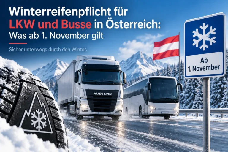 Winterreifenpflicht für LKW und Busse in Österreich ab 1. November