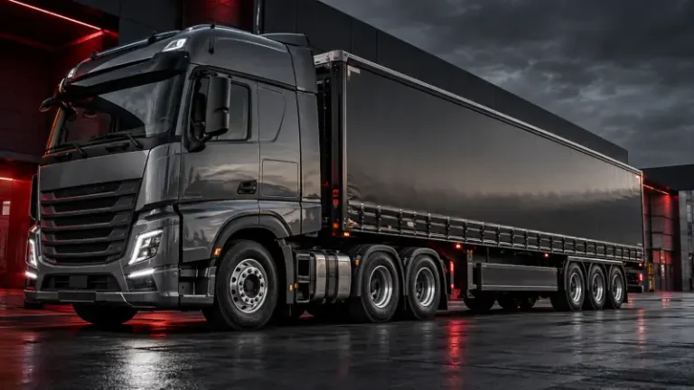 LKW mit Lenkachse, Antriebsachse und Trailer – Hubtrac Reifen Ratgeber